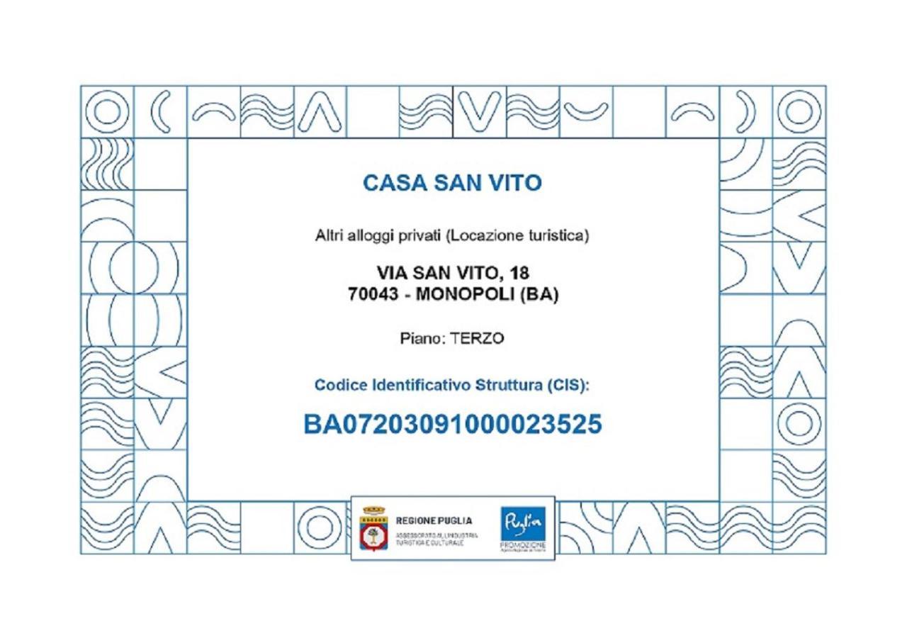 Casa San Vito Apartment Monopoli Bagian luar foto